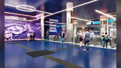 Así será la nueva estación de Metro Santiago Bernabéu, con un diseño inspirado en el Real Madrid