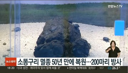 소똥구리 멸종 50년 만에 복원…200마리 방사