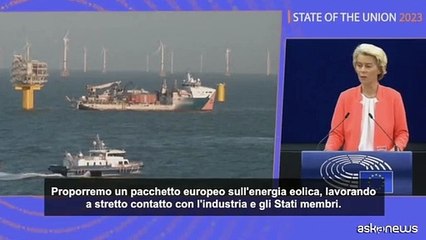Von der Leyen: UE accelerer? le autorizzazioni per l'energia eolica