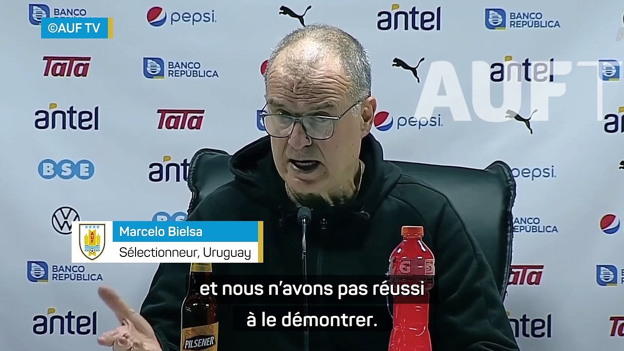 Uruguay - Bielsa : "Nous avons manqué de créativité et d'imagination"