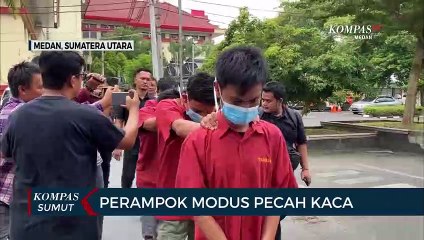 Polda Sumatera Utara Tangkap 4 Perampok Modus Pecah Kaca Mobil