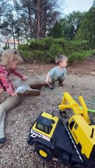 Farm Kids Discover Disassembled Deer Dummy