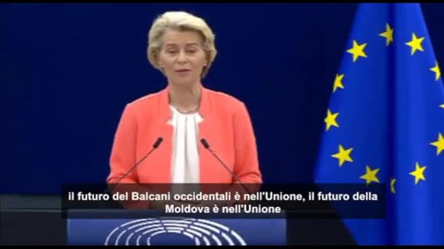 Von der Leyen: futuro Ucraina, Balcani occidentali, Moldova è in Ue