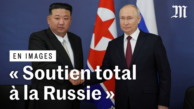 Les images de la rencontre entre Kim Jong-un et Vladimir Poutine en Russie