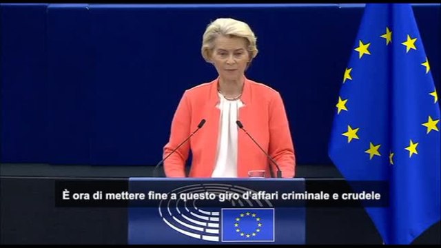Von der Leyen sui migranti: conferenza contro la tratta di esseri umani