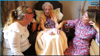 Nora Stainforth celebrates her 106th birthday at Callywhite care home