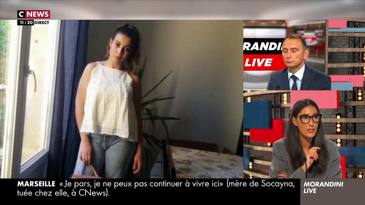 La voix cassée par l'émotion, Sabrina Medjebeur craque sur le plateau de "Morandini Live" en évoquant Socayna tuée à Marseille: "J'ai grandi dans ces quartiers. Je dois tout à la France. C'est l'école qui m'a tout donné" - Regardez