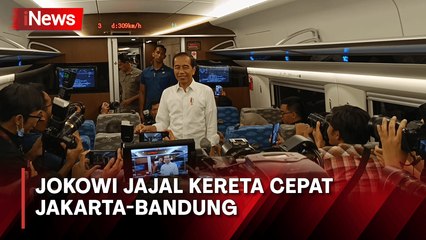 Merasa Nyaman Naik Kereta Cepat Jakarta-Bandung, Jokowi Ajak Masyarakat Ikut Menjajal