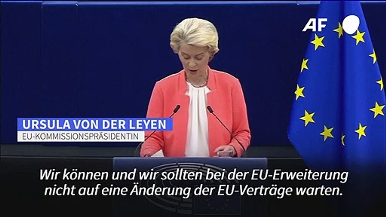 EU-Beitritt: Von der Leyen attestiert Ukraine 'große Fortschritte'