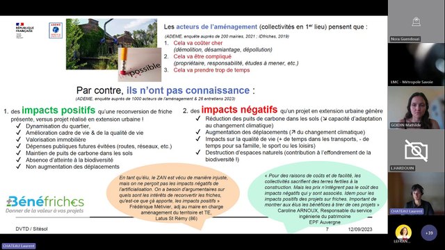 Webinaire Flash n°7 Expérimentation « Objectif ZAN » de l’ADEME : reconversion des friches