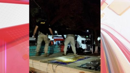 Motorista abandona caminhão com 5 toneladas de maconha em posto no PR