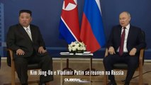 Kim Jong-Un e Vladimir Putin se reúnem na Rússia