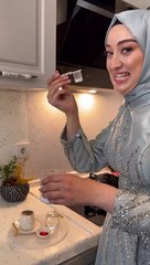 Turkish bride make salty coffee for groom