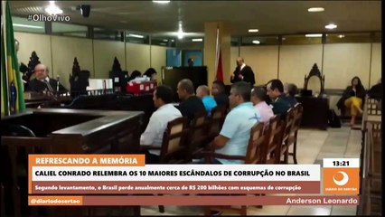Apresentador Caliel Conrado relembra os 10 casos de corrupção no Brasil que entraram para a história