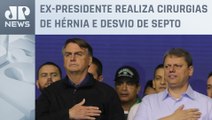 Tarcísio de Freitas visita Bolsonaro em hospital de São Paulo