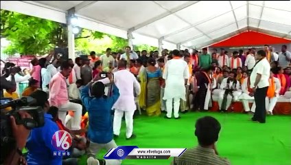 Bandi Sanjay Participates In BJP Deeksha At Indira Park Hyderabad |V6 News
