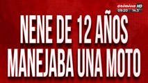 Nene que manejaba una moto, atropelló y mató a un hombre