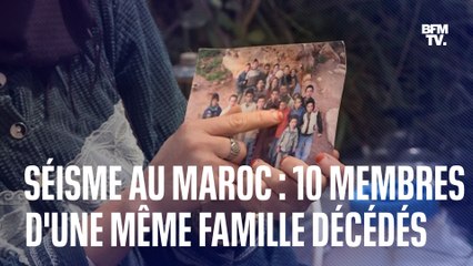Séisme au Maroc: 10 membres d'une même famille décédés