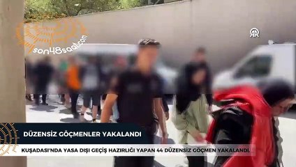 Kuşadası'nda 44 düzensiz göçmen yakalandı