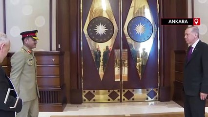 Cumhurbaşkanı Erdoğan, Pakistan Kara Kuvvetleri Komutanı Syed Asım Munir'i kabul etti