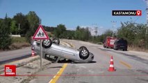 Kastamonu Belediye Başkanı'nın bulunduğu araç kaza yaptı