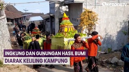 Warga Lereng Gunung Andong Gelar Tradisi Saparan Merti Dusun