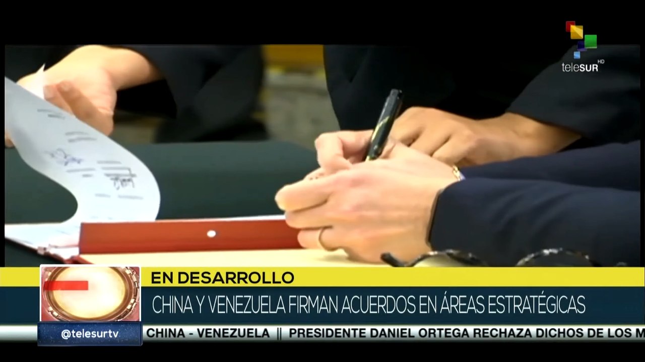 China y Venezuela firman acuerdos en áreas estratégicas de desarrollo económico