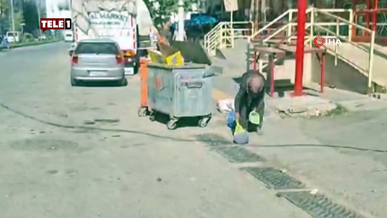 Yaşlı kadının çevre duyarlılığı takdir topladı