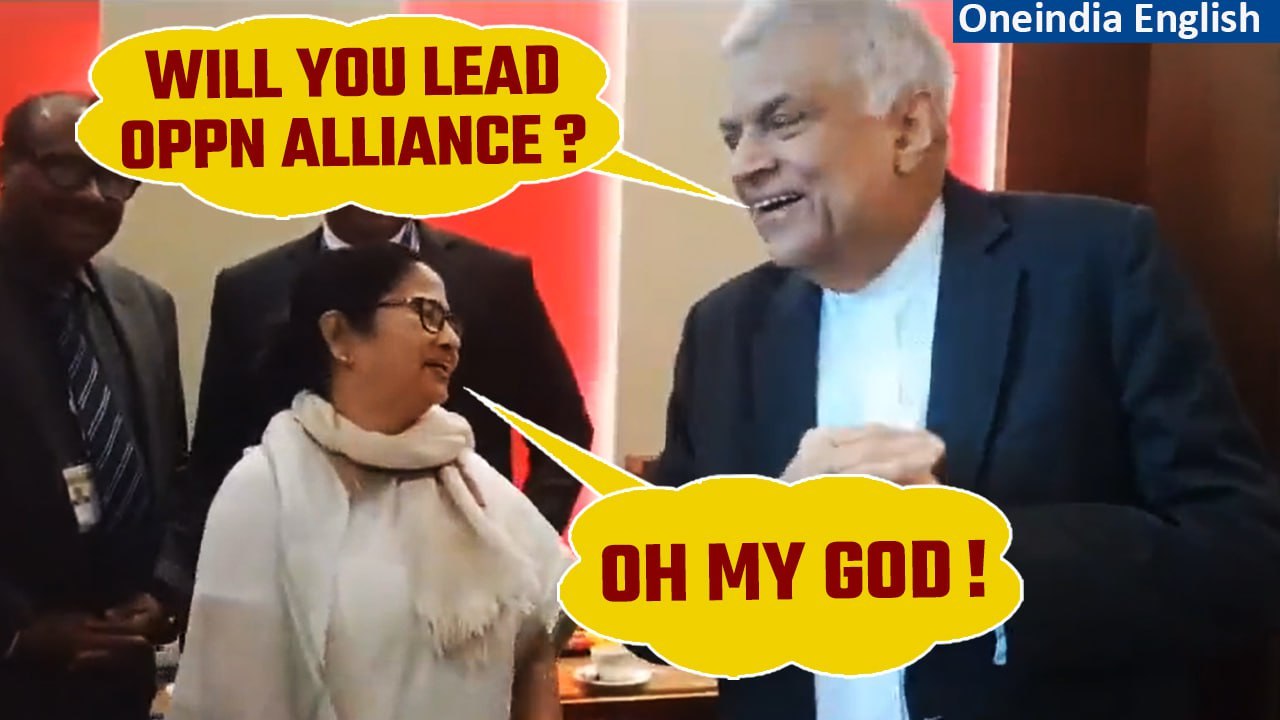 Mamata Banerjee meets Sri Lanka President at Dubai Airport | Watch interaction | Oneindia News
