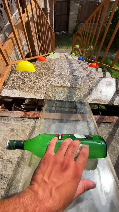 Crushing Crunchy & Soft Things ! Breaking glass bottles ⚠️ #shorts #