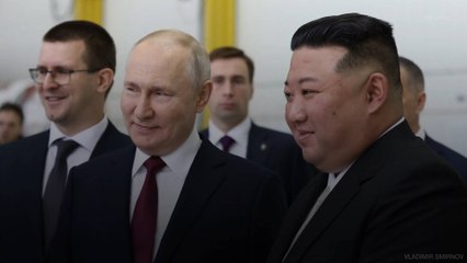 Vladimir Poutine "très content" de la visite de Kim Jong-un en Russie