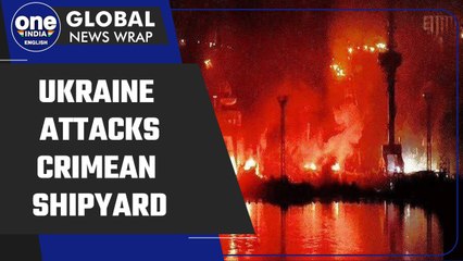 Ukraine missile attack causes fire at Crimean shipyard, damaging 2 ships | Oneindia News