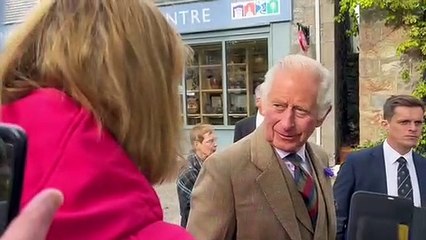King Charles III visits Tomintoul