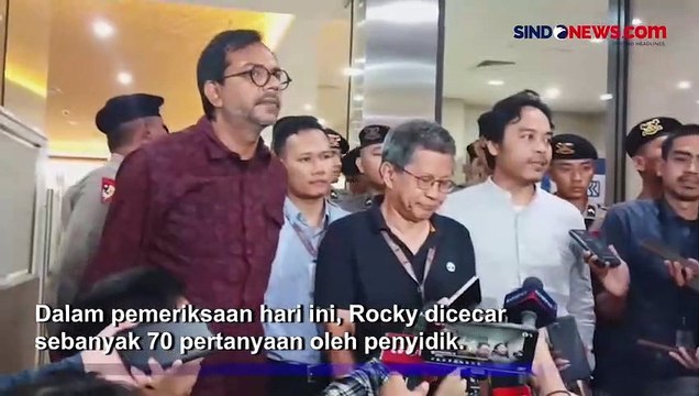Jalani Pemeriksaan di Bareskrim, Rocky Gerung Dicecar 70 Pertanyaan