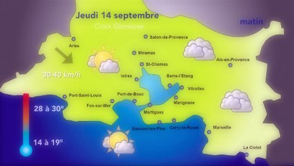 Les prévisions météo pour jeudi  : ciel voilé