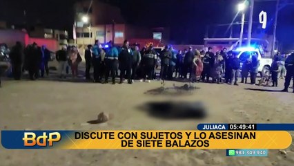 Crimen en Puno: joven es asesinado tras discutir con un grupo de hombres