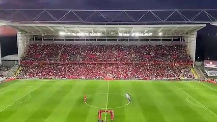 Fas taraftarları maç öncesinde hep bir ağızdan Fatiha okudu