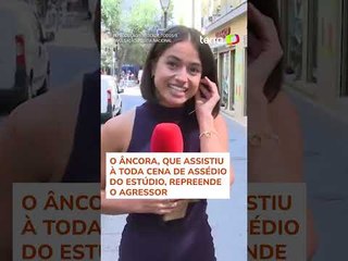 Homem é preso após assediar repórter em transmissão ao vivo na Espanha