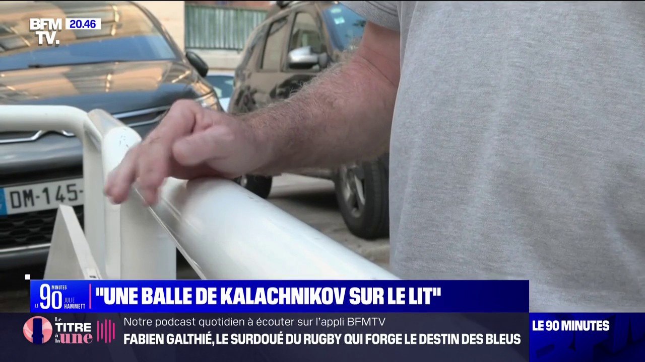"Si ma mère était dans son lit en train de lire, elle aurait pris la balle en pleine tête": Le fils d'une habitante du quartier de Saint-Thys, à Marseille, dont le logement a été criblé de balles témoigne sur BFMTV