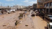 Efectos del ciclón Daniel en la ciudad de Derna (Libia).