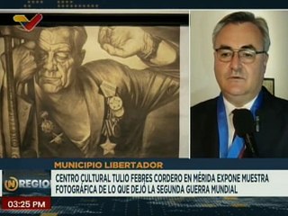 Merideños disfrutan de la exposición fotográfica que muestra lo que dejó la Segunda Guerra Mundial