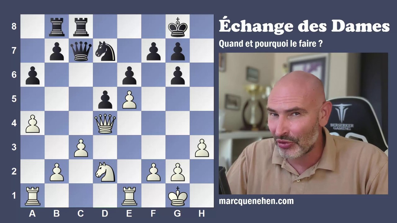 ECHANGER LES DAMES aux échecs