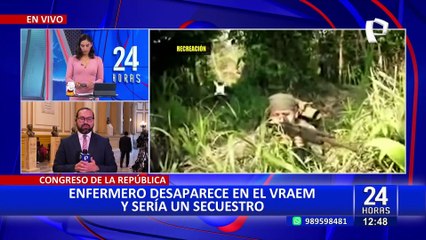 Patricia Chirinos viajará al Vraem tras desaparición de enfermero