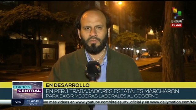 Paro nacional de los trabajadores estatales en Perú