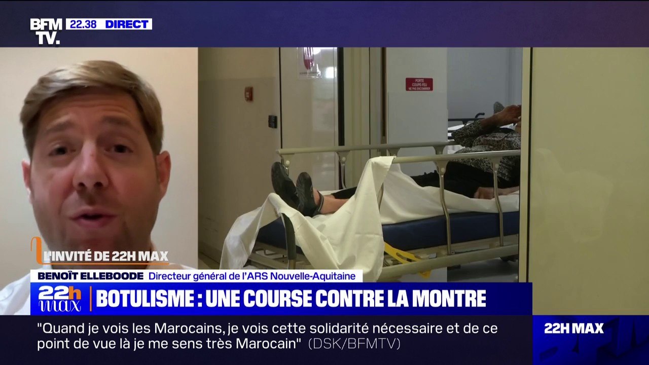 Cas de botulisme à Bordeaux: "Huit patients sont toujours hospitalisés, dont un certain nombre en réanimation", indique Benoît Elleboode (directeur général de l'ARS de Nouvelle-Aquitaine)
