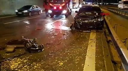 TEM'de zincirleme kaza! Kalbi duran bebek hayata döndürüldü