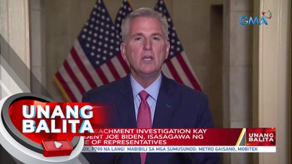Formal impeachment investigation kay U.S. President Joe Biden, isasagawa ng U.S. House of Representatives | UB
