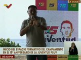 Vcpdte. de Organización del PSUV, Pedro Infante rememora luchas de la juventud venezolana