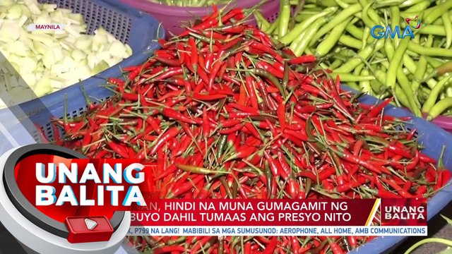 Ilang kainan, hindi na muna gumagamit ng siling labuyo dahil tumaas ang presyo nito | UB