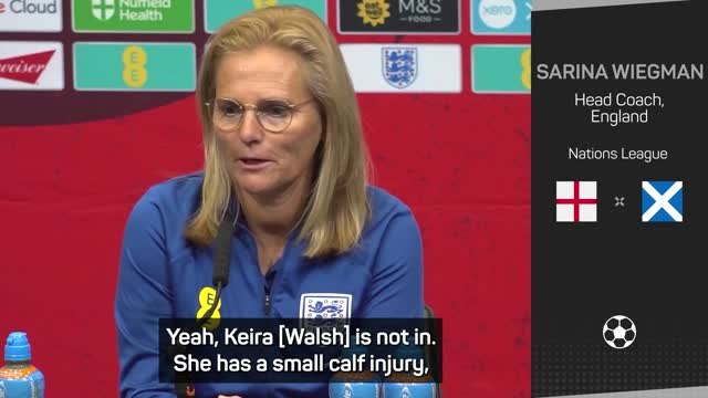 Wiegman confirms Walsh and England injuries